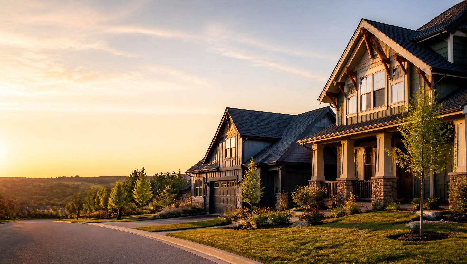 Sunlit residential rental homes in a well-kept neighborhood